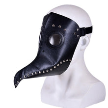 Load image into Gallery viewer, plague doctor mask Beak Doctor Mask Long Nose Cosplay Fancy Mask plague doctor Gothic Retro Rock Leather Halloween beak Mask PY
