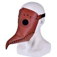 Load image into Gallery viewer, plague doctor mask Beak Doctor Mask Long Nose Cosplay Fancy Mask plague doctor Gothic Retro Rock Leather Halloween beak Mask PY
